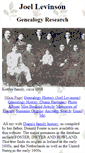 Mobile Screenshot of levinsongenealogy.org